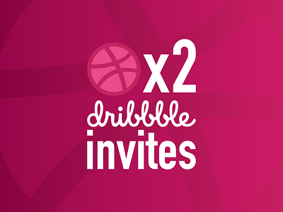 2 Invites to giveaway 2 dribbble giveaway invitation invitations invite invites player talented to
