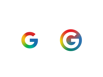 Google logo Retouch branding coloring google gradient logo mech smooth