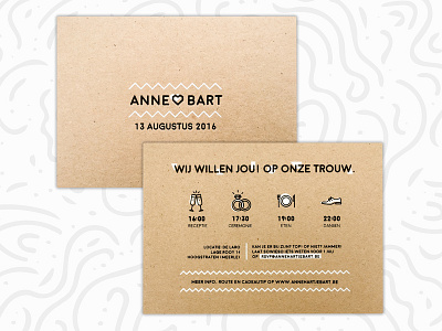 Letterpress and screen-print wedding invitation cardboard invitation letterpress mono screen print wedding