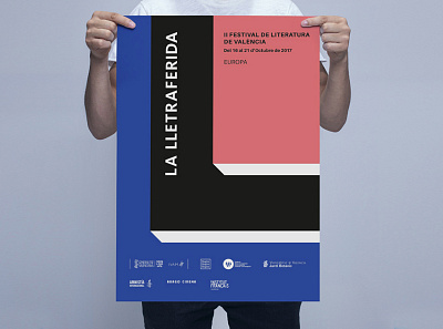La Lletraferida II europa festival poster graphicdesign poster vector