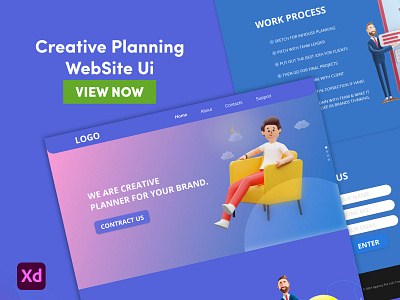 Creative Planning Web Template Design agancy website design preview web ui design website design