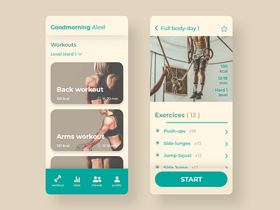 Daily UI Challenge #41 - Workout app