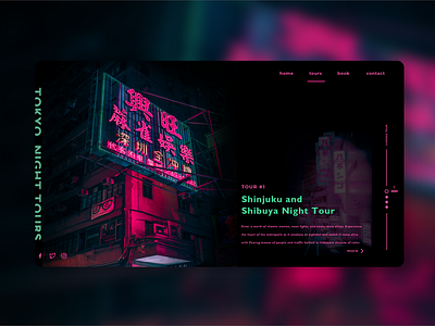 Website for Tokyo Night Tours