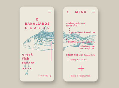App fish tavern app app design appdesign branding daily dailyui fish logo menu restaurant tavern ui