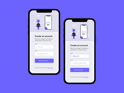 Sign up / DAILY UI 001