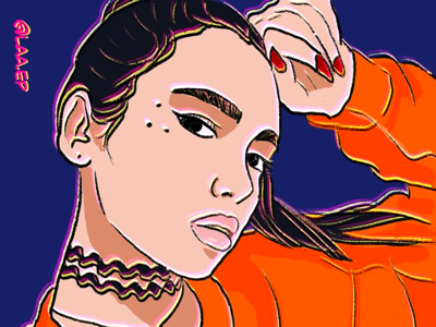 Dua Lipa art artist color digital art digital paint drawing dua lipa ipadpro procreate