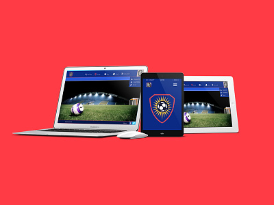 football interface app responsive