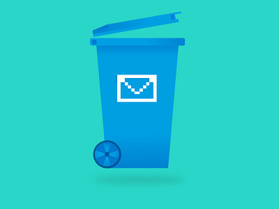 Bin icon design illustration