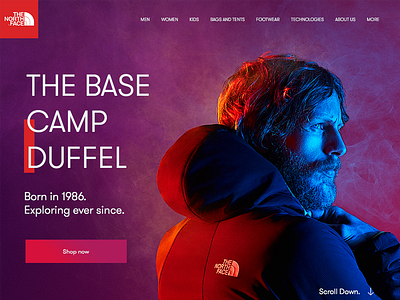 North Face Landing Page
