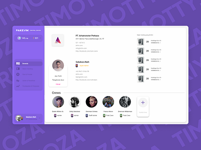 User Roles Settings for Vending Machine Dashboard