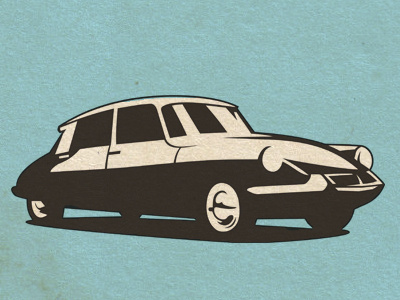 Citroën DS car citroën illustration