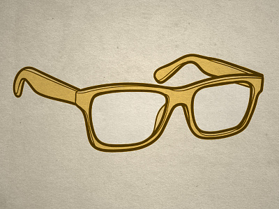 Cartoon glasses glasses illustration