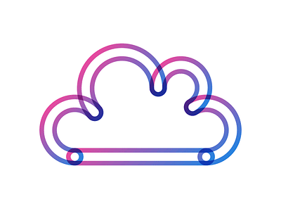 SaaS cloud cloud logo