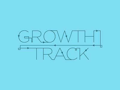 Growth Track arrows blue follow gotham progression track