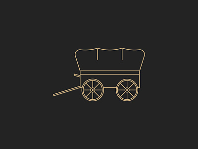Wagon Icon covered history icon old wagon west
