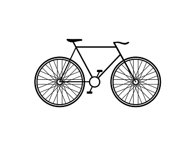 Bicycle bicycle bike cycle icon illustration logo symbol
