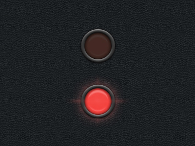 Status Lights dark glow leather light lights ui web