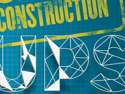 Under Construction blueprint build champion dimension grid neutraface shadow stamp texture