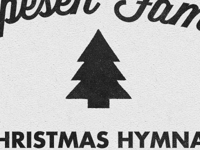 Jeppesen Family Christmas Hymnal christmas family futura holiday hymnal jeppesen logo paper script texture tree wisdom