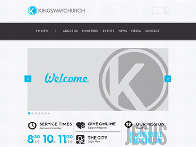 Kingsway Website blue cherry hill church grey kingsway texture website