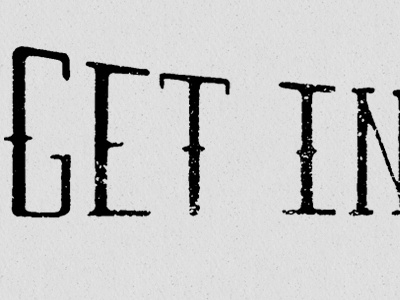 Get In A Group Hand Drawn Type custom hand drawn texture type