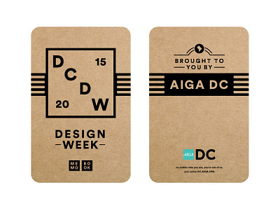 DC Design Week Memo Books logo mark memo book system type