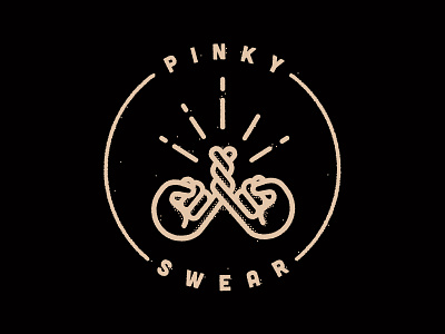 Pinky Swear illustration mark pinky swear type