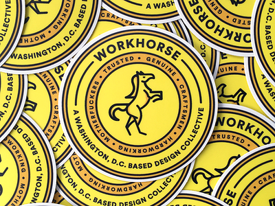 Workhorse Stickers design illustration stickermule stickers workhorse