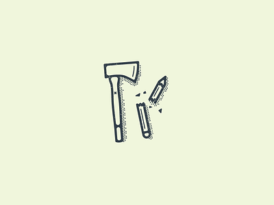 Work Icon Dribbble axe bestmade icon iconography illustration nicegreg pencil texture vector work work hard