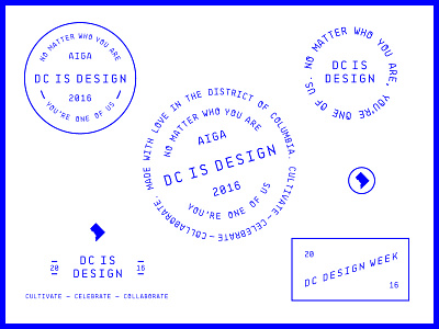 DC Design Week Brand brand dc design week illustration typography