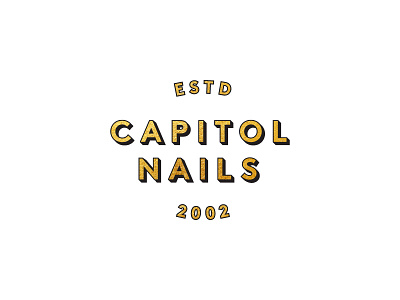Capitol Nails Window Type branding logotype typography window type