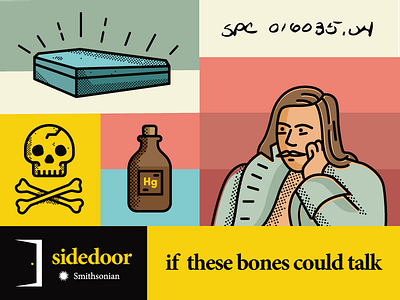 Sidedoor Podcast™ branding illustration sidedoor smithsonian