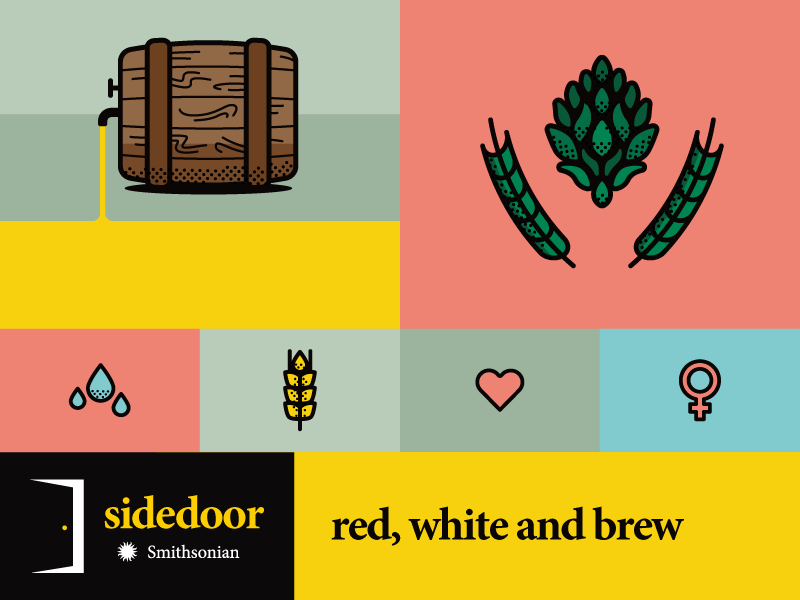Red white brew dribbble