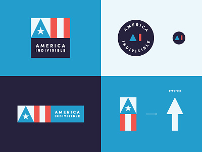 America Indivisible america identity logo mark