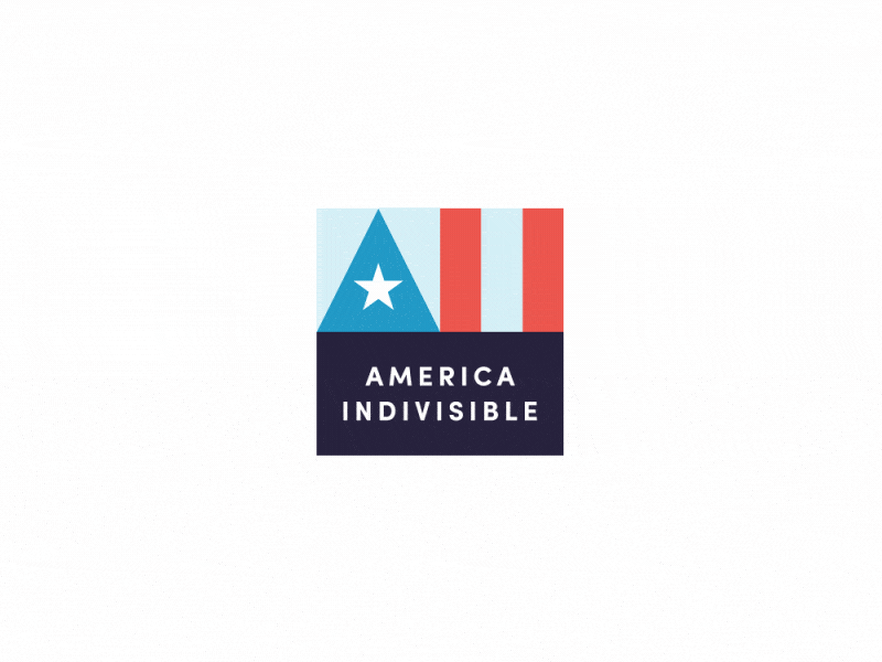 America Indivisible logo logo animation logo identity