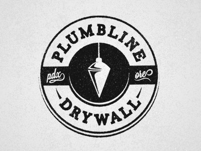 Plumbline Secondary Logo emblem logo