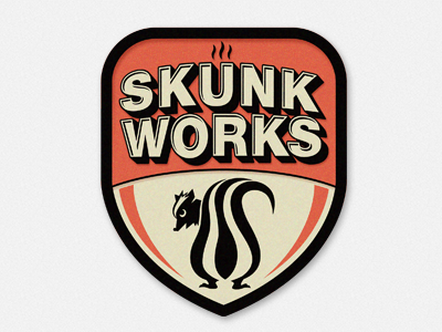 Skunk Works identity logo typography