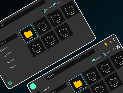 FILE EXPLORER branding cloud cloud files dark dark mode design file file explorer file manager flat flat ui minimal modern modern ui ui user interface web website