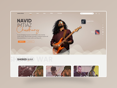 Musician- Solo Artist design ui ux