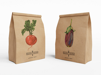 Sana Sana Packaging branding corporate identity food gastronomy healthy organic restaurant vegetarian