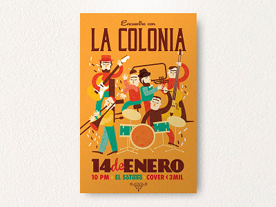 La Colonia band jazz music poster ska