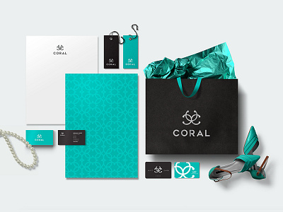 Coral Identity boutique branding design fashion identity