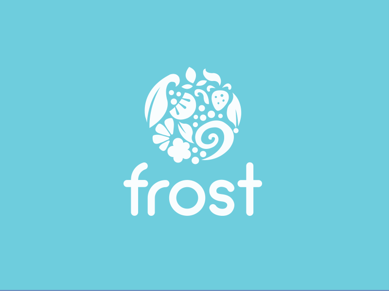 Frost branding food logo natural popsicle snack