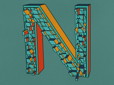 36 Days of Type - N 36days n 36daysoftype illustration type type design typography vector