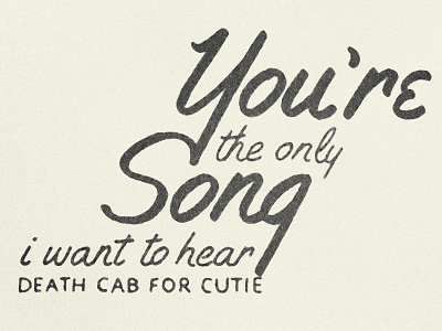 Music Monday No. 3 • Death Cab for Cutie - Soul Meets Body