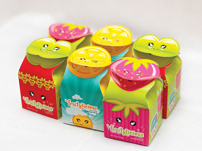 Fruitylicious Packaging cartoon colorful illustration kawaii package packaging