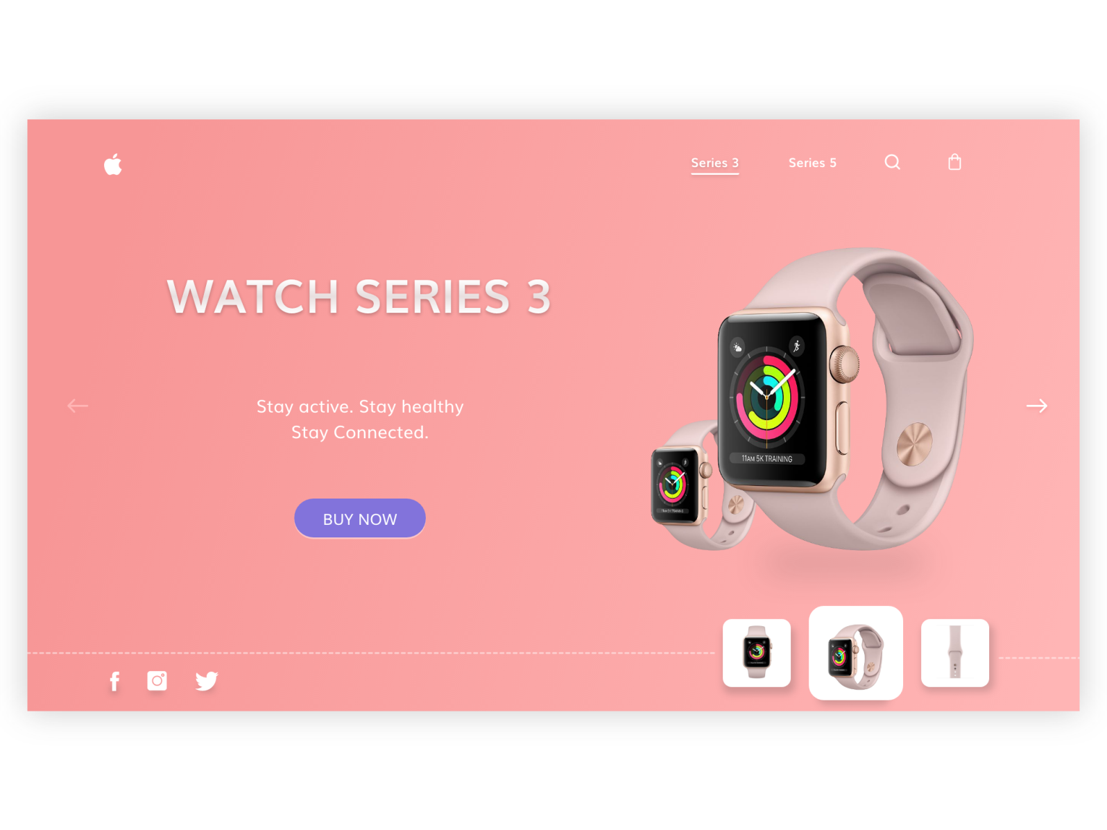 Apple smart watch website design by Pyramidion Solutions on Dribbble