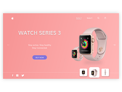Apple smart watch website design