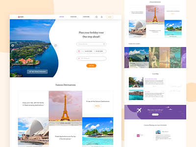 Travel Planner and Booking website bookingwebsite travelplanner travelwebsite web web design website design