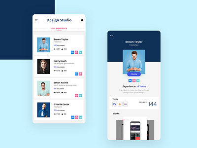 Designer Community app design adobexd android design appdesign designer designstudio minimal uidesign uidesigner uiux ux